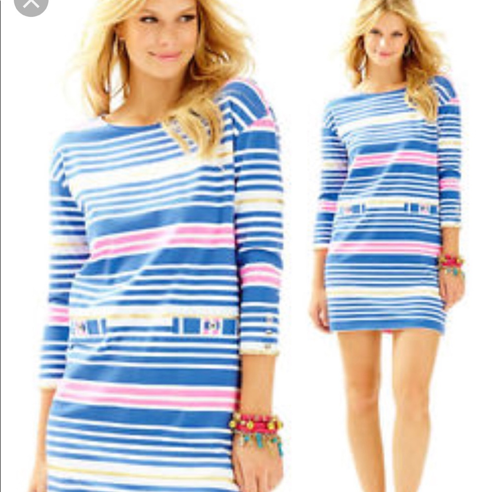 Lilly Pulitzer Gold Stripe Dress